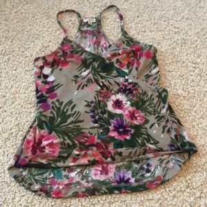 Multi-Colored Floral Tank